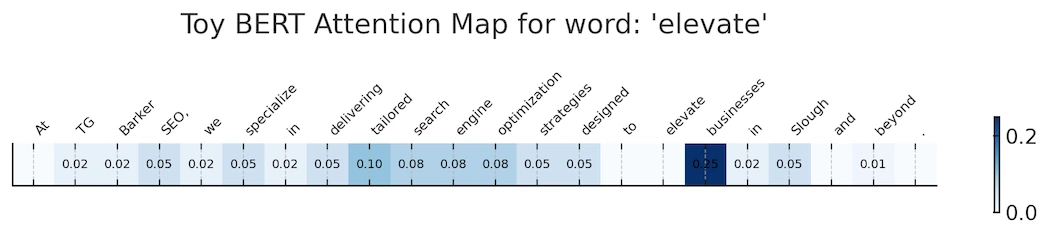 BERT - Elevate attention map