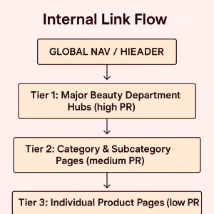 Navigation link flow diagram