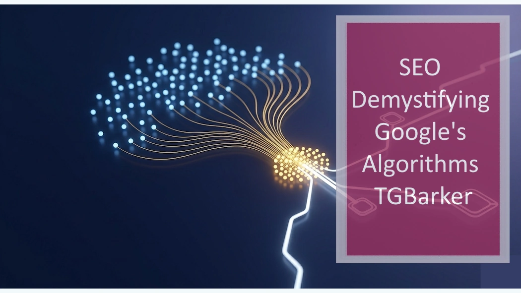 A minimalist digital visualization of scattered blue data points flowing through golden pathways into a central glowing hub, representing how search systems interpret website signals as probabilistic patterns.