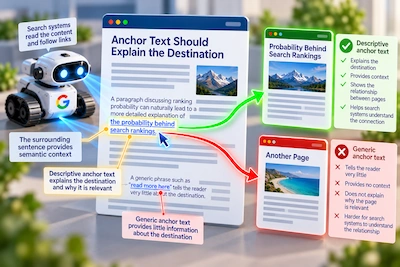 Anchor Text Should Explain the Destination